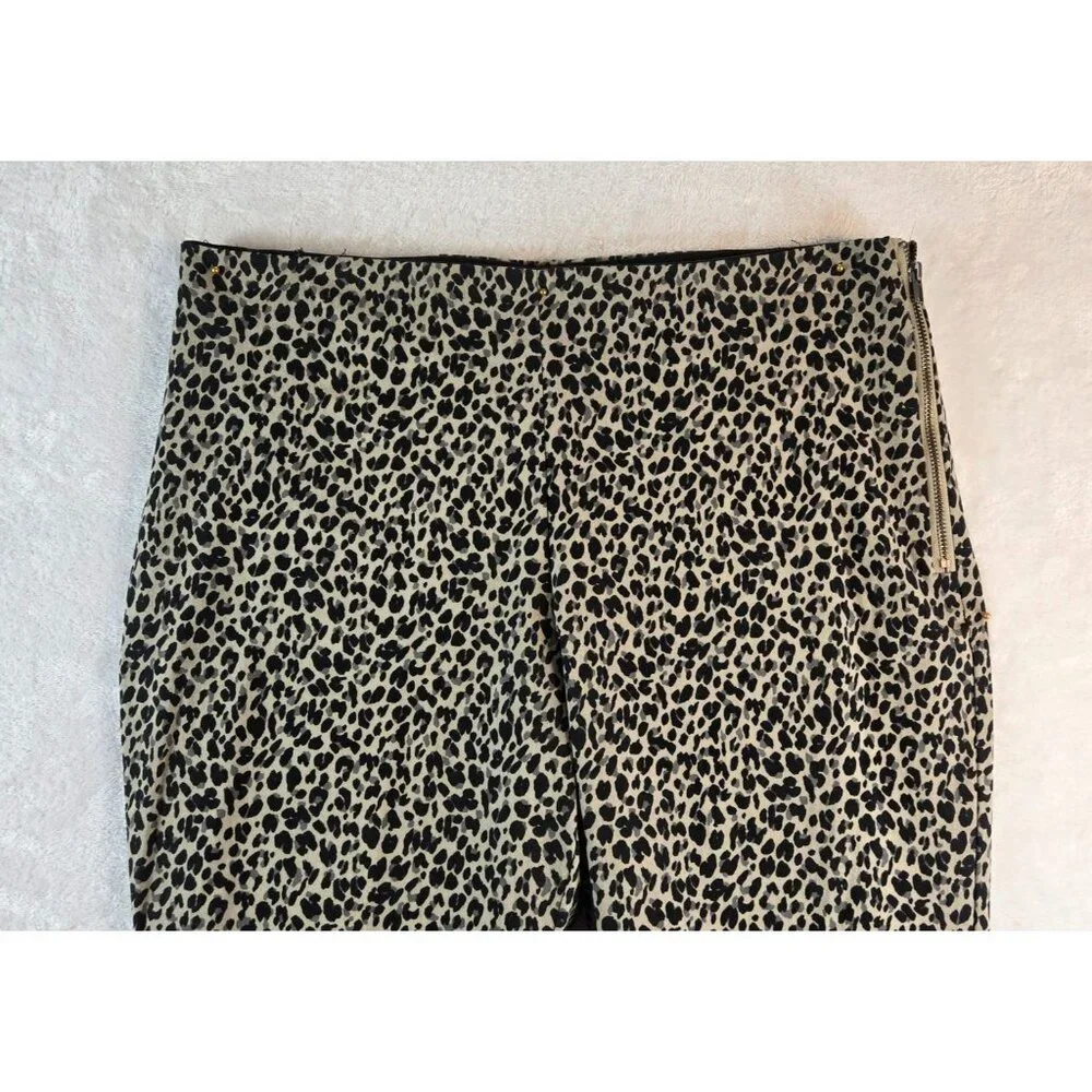 Leopard Print Ankle Pant Skinny Stretch Sz 12 A New Day Cheata High Rise Sexy - Picture 3 of 14